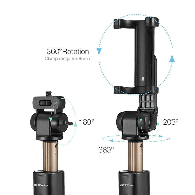 Wireless bluetooth Selfie Stick Tripod Versatile Monopod For Gopro 5 6 7 Sport Camera For iPhone X 8 Smartphone-4