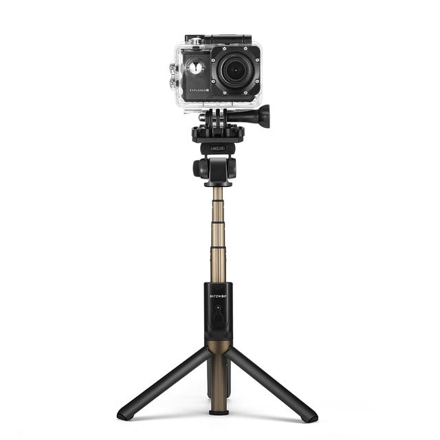 Wireless bluetooth Selfie Stick Tripod Versatile Monopod For Gopro 5 6 7 Sport Camera For iPhone X 8 Smartphone-0