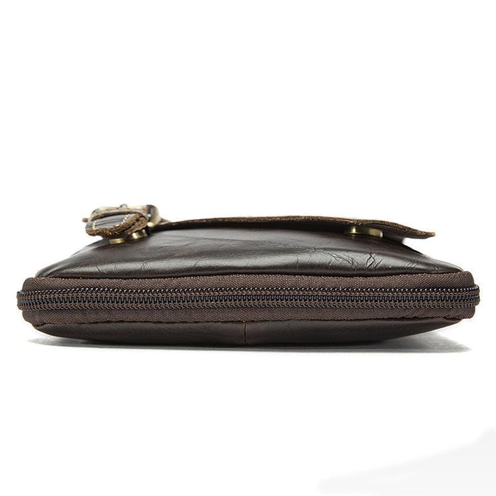 Rossie Viren Men Vintage Leather Small Messenger Bag-1