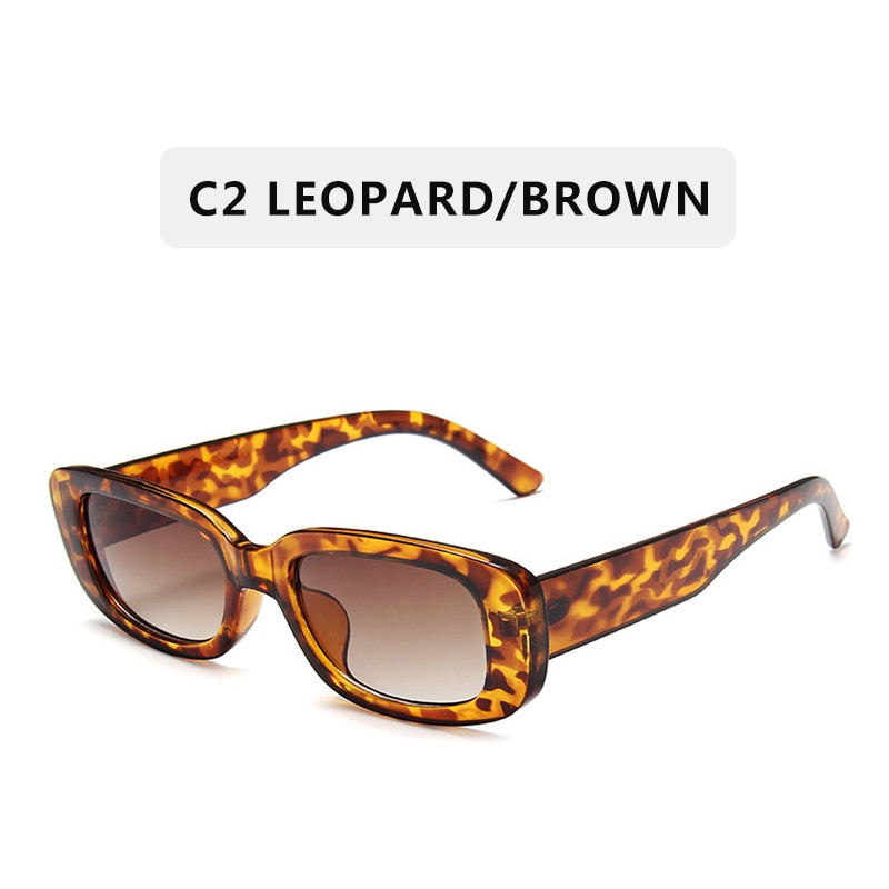 Women's UV 400 Rectangle Shaped Sunglasses