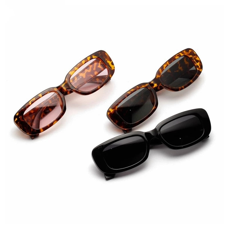 Women's UV 400 Rectangle Shaped Sunglasses