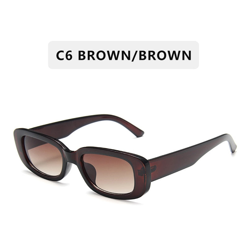 Women's UV 400 Rectangle Shaped Sunglasses