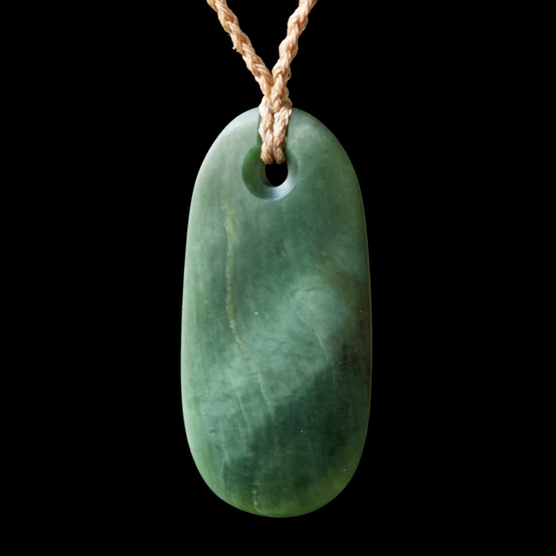 Inanga jade roimata drop, hand carved by Tim Steel-0