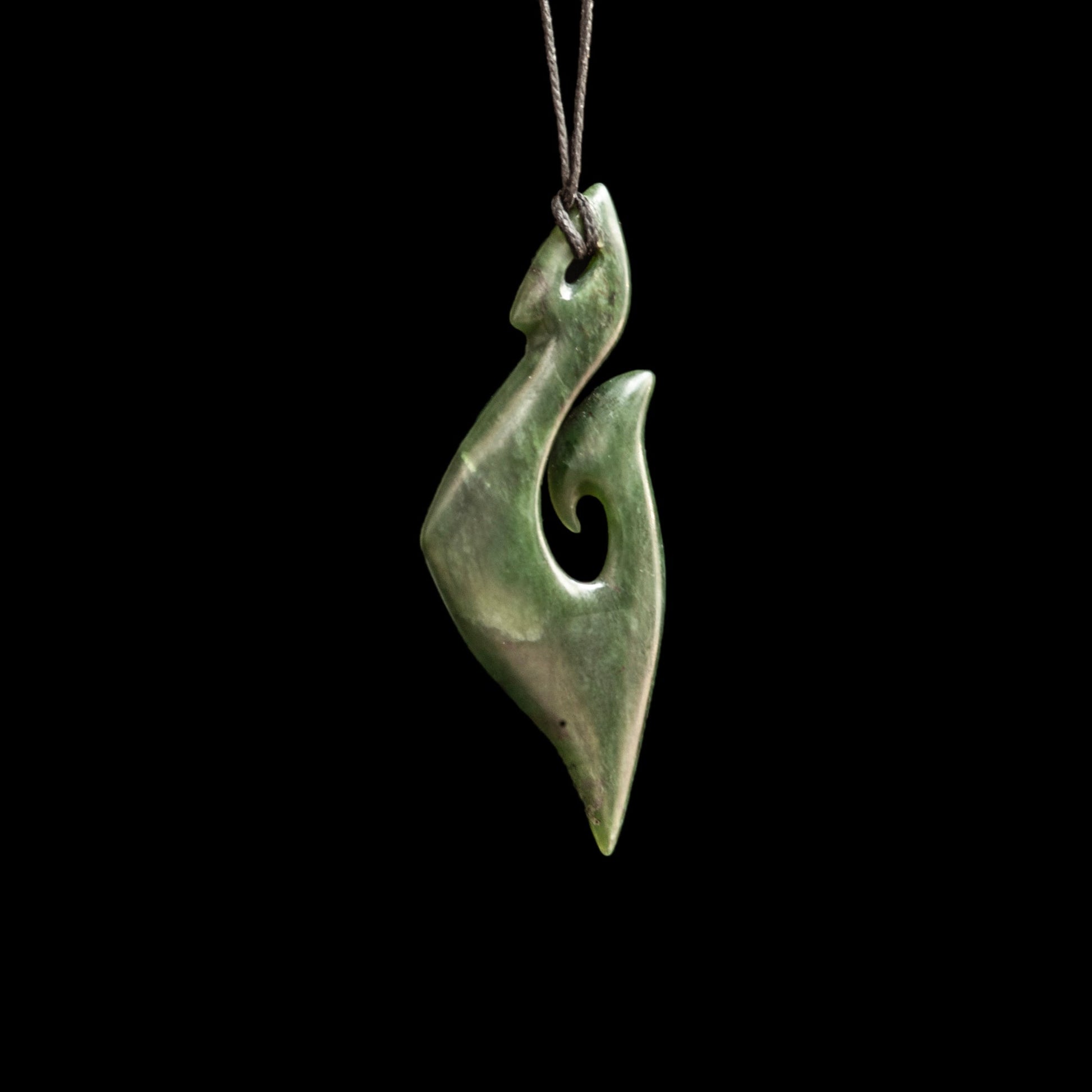 Jade Koru Pendant by Shaun Gardiner-0