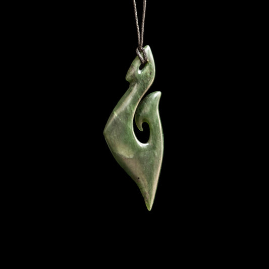 Jade Koru Pendant by Shaun Gardiner-0